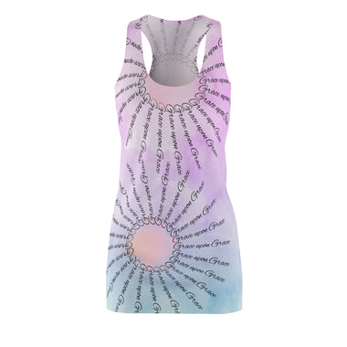 Dress with Grace Upon Grace text design on a white background