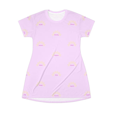 Praise and Honor to God T-Shirt Tunic, Casual Summer Mini Dress