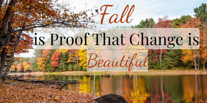 Fall Is Proof That Change Is Beautiful
