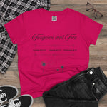 Forgiven and Free 100% Cotton Shirt for Daily Comfort, Christian Faith, Gift for Her, Bible Verse Apparel