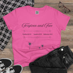 Forgiven and Free 100% Cotton Shirt for Daily Comfort, Christian Faith, Gift for Her, Bible Verse Apparel