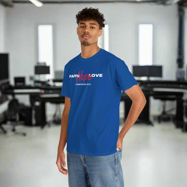 Faith Hope Love - 1 Corinthians 13:13 Tee, Casual Letter Print T-Shirt