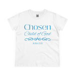 Chosen Child of God Shirt – John 1:12 Women's Casual Short-Sleeve Tee, Women's apparel