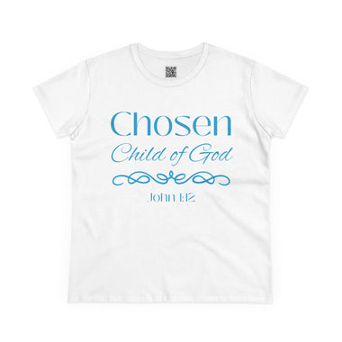 Chosen Child of God Shirt – John 1:12 Women's Casual Short-Sleeve Tee, Women's apparel