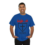 Safe At Home Unisex Heavy Cotton Tee - Baseball Diamond Cross Graphic