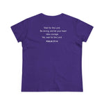 God's Timing is Perfect T-Shirt Women's 100% Cotton Tee - Psalm 27:14 Short Sleeve T-Shirt Streetwear Faithful Design