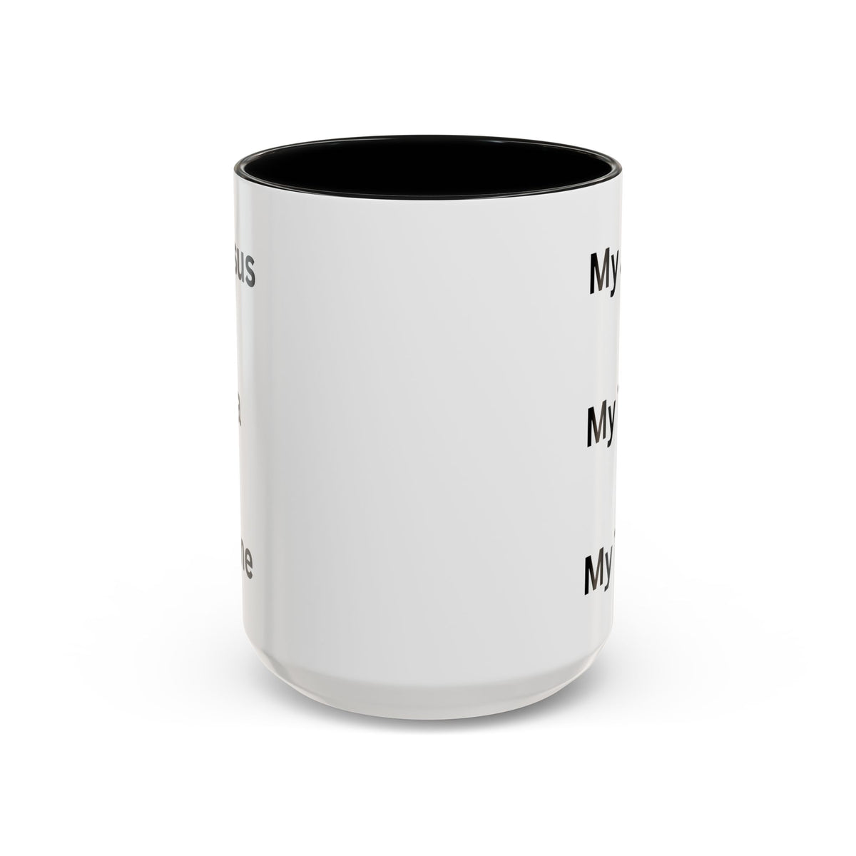 My Jesus, My Tea, My Time Black Two-Tone Ceramic Mug