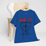 Safe At Home Unisex Heavy Cotton Tee - Baseball Diamond Cross Graphic