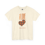 Fall Love Unisex Heavy Cotton Tee, Comfy Casual Shirt, Gifts for Him & Her, Autumn Fashion, Inspirational T-Shirt