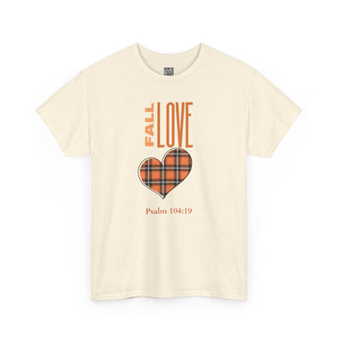 Fall Love Unisex Heavy Cotton Tee, Comfy Casual Shirt, Gifts for Him & Her, Autumn Fashion, Inspirational T-Shirt