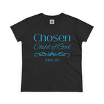 Chosen Child of God Shirt – John 1:12 Women's Casual Short-Sleeve Tee, Women's apparel