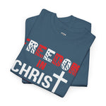 Faith & Freedom Tee - Unisex Cotton T-Shirt, Patriotic Apparel, Christian Gift, Freedom Statement Shirt, Independence Day Style