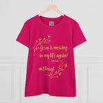 Jesus is Messing in My Life Again, Faith-Based Shirt, Blessed Apparel, Spiritual Gift, Christian Women's Top, Ephesians 3:20