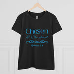 Chosen and Cherished Women's Soft style cotton T-shirt - Ephesians 1:4