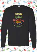 Christmas Cheer Long Sleeve Tee – "Coffee, Cookies & Christmas Cheer" Holiday Shirt