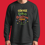 Christmas Cheer Long Sleeve Tee – "Coffee, Cookies & Christmas Cheer" Holiday Shirt