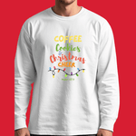 Christmas Cheer Long Sleeve Tee – "Coffee, Cookies & Christmas Cheer" Holiday Shirt