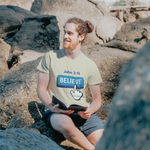 Believe Button T-shirt John 3:16
